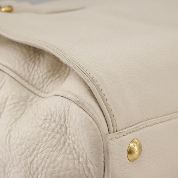 Prada Vitello Beige Leather Handbag (Pre-Owned) - Picture 9 of 16